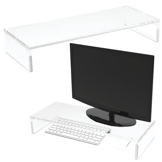 Heavy Duty Desktop Acrylic Monitor Riser Stand