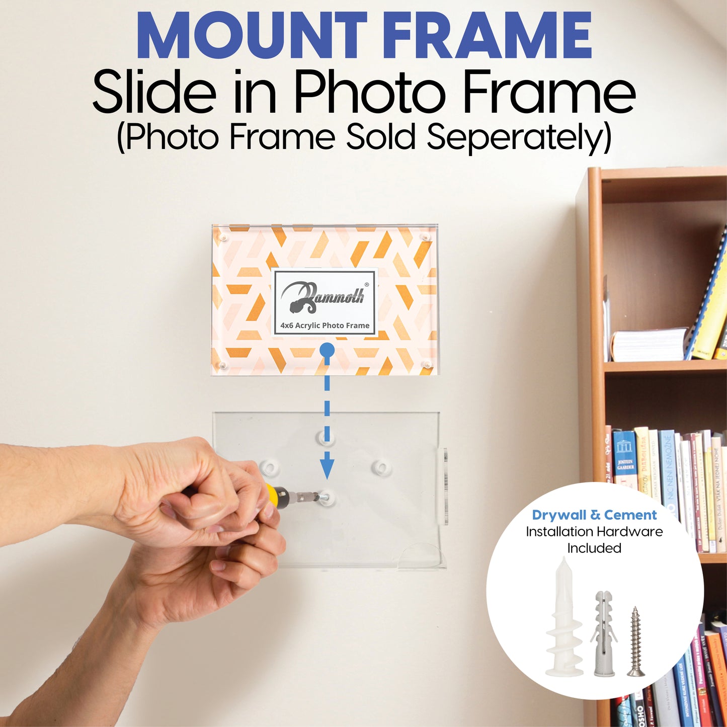 Floating Wall Mount Kit for Landscape Acrylic Picture Frames