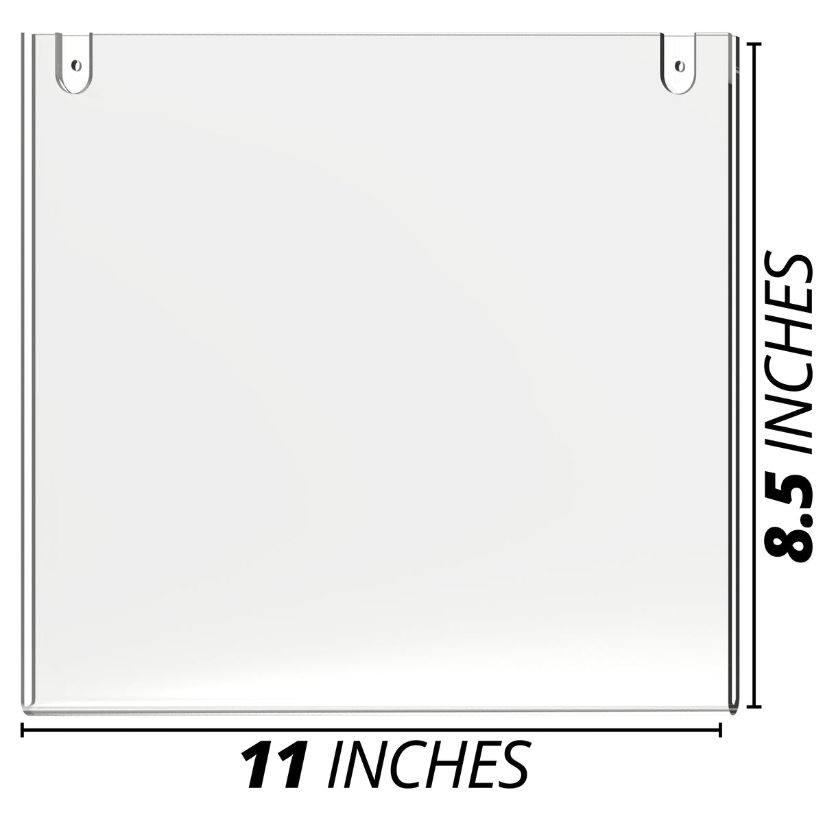 Acrylic Wall Mount Frame for US Letter Size (8.5"x11") Paper